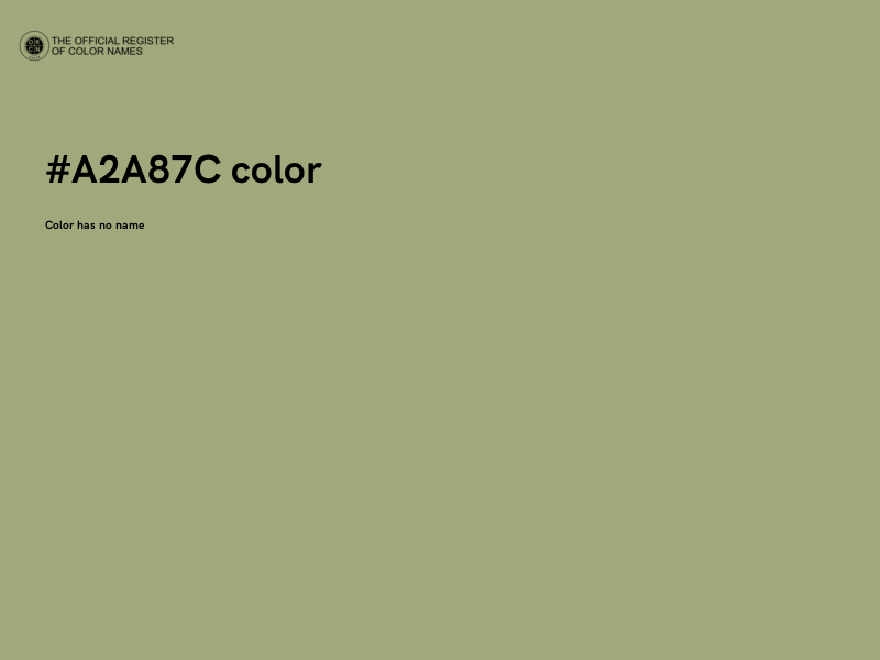 #A2A87C color image