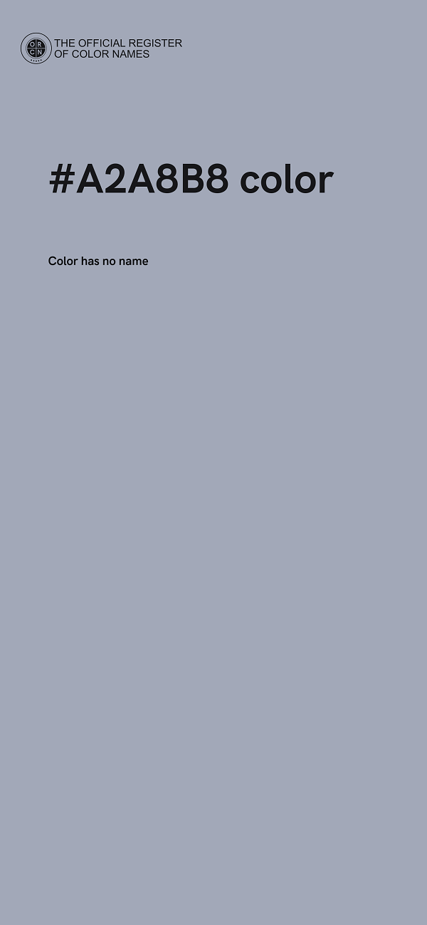 #A2A8B8 color image