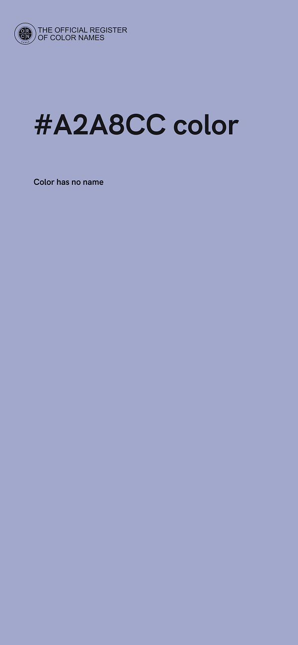 #A2A8CC color image
