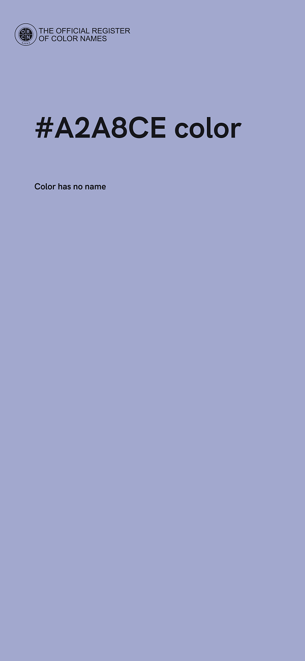 #A2A8CE color image