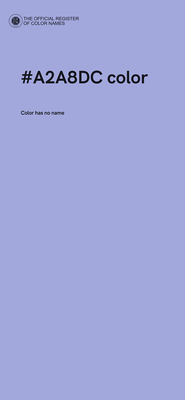 #A2A8DC color image