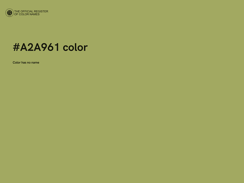 #A2A961 color image