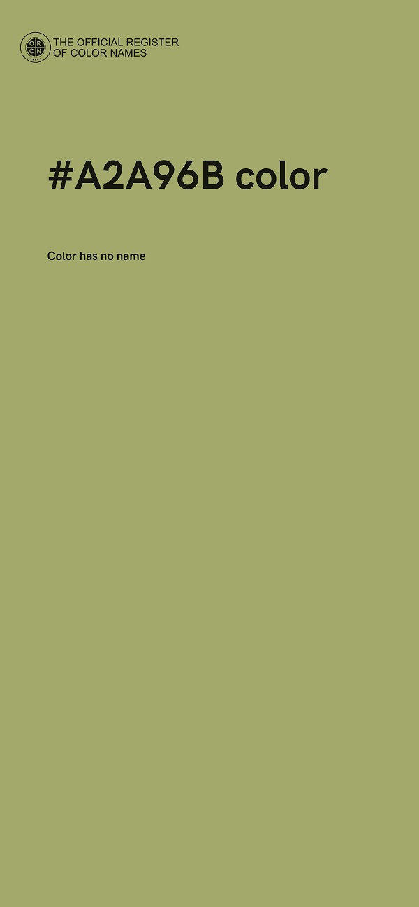 #A2A96B color image