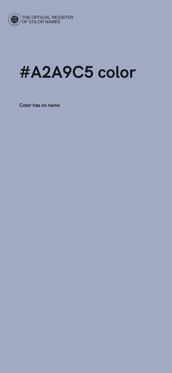 #A2A9C5 color image
