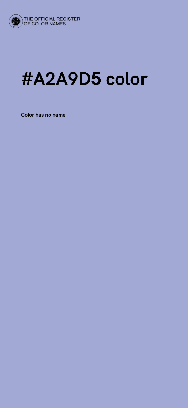 #A2A9D5 color image