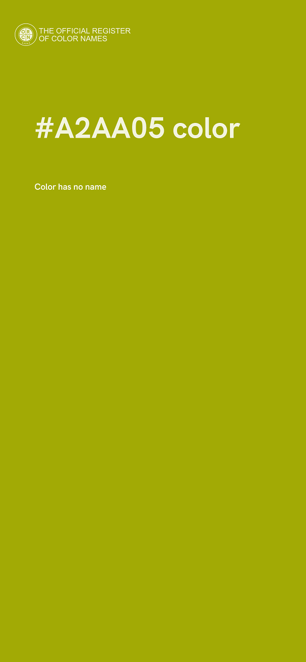#A2AA05 color image