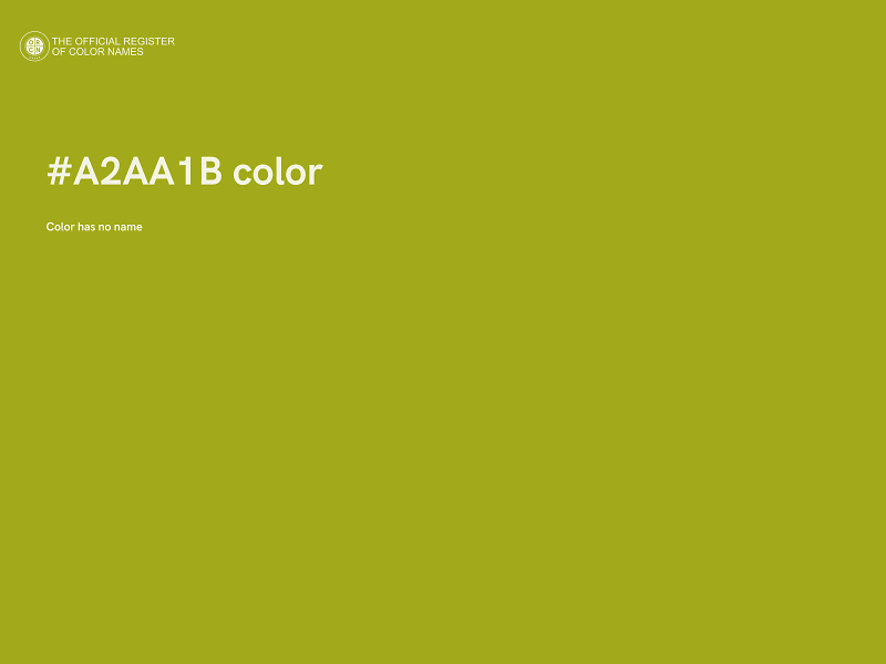 #A2AA1B color image