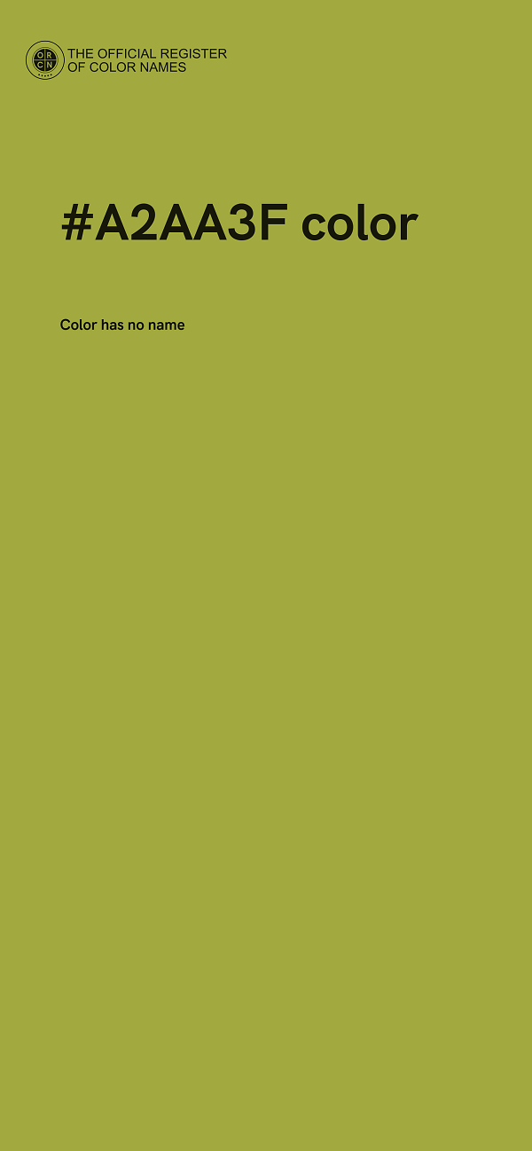 #A2AA3F color image