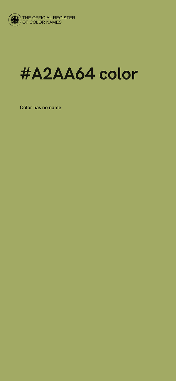 #A2AA64 color image