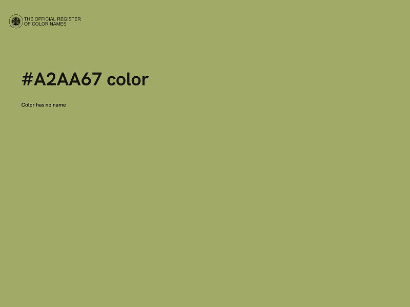 #A2AA67 color image