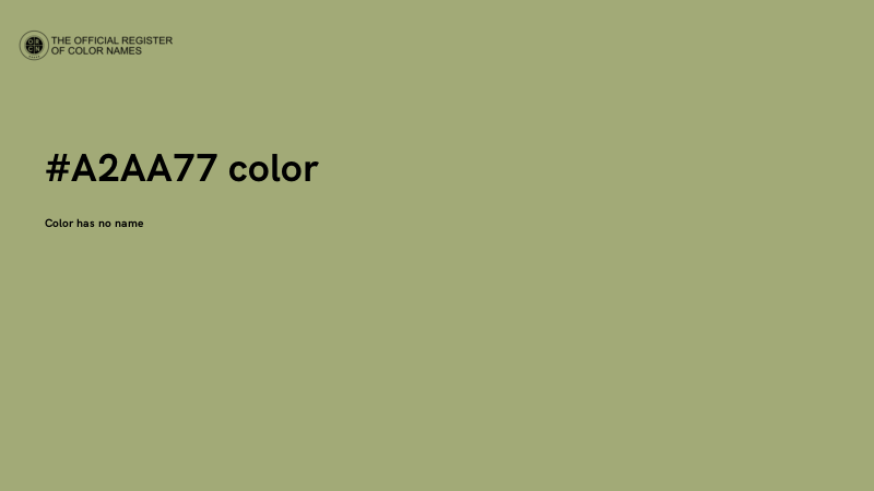 #A2AA77 color image