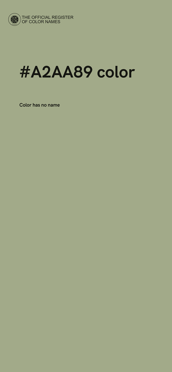 #A2AA89 color image