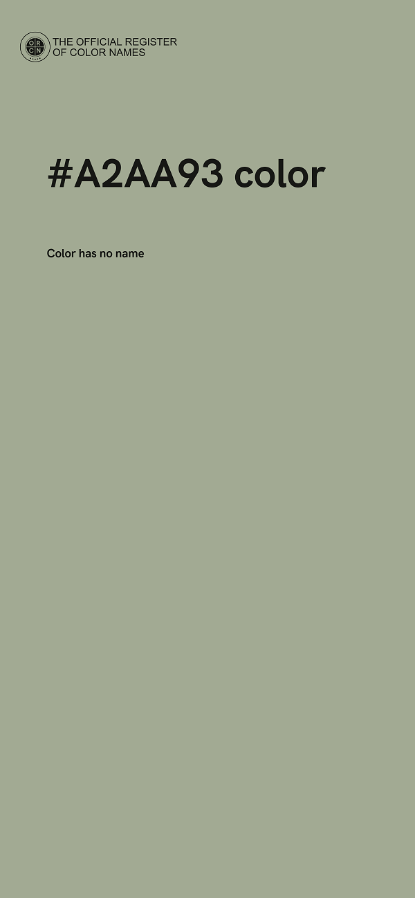 #A2AA93 color image