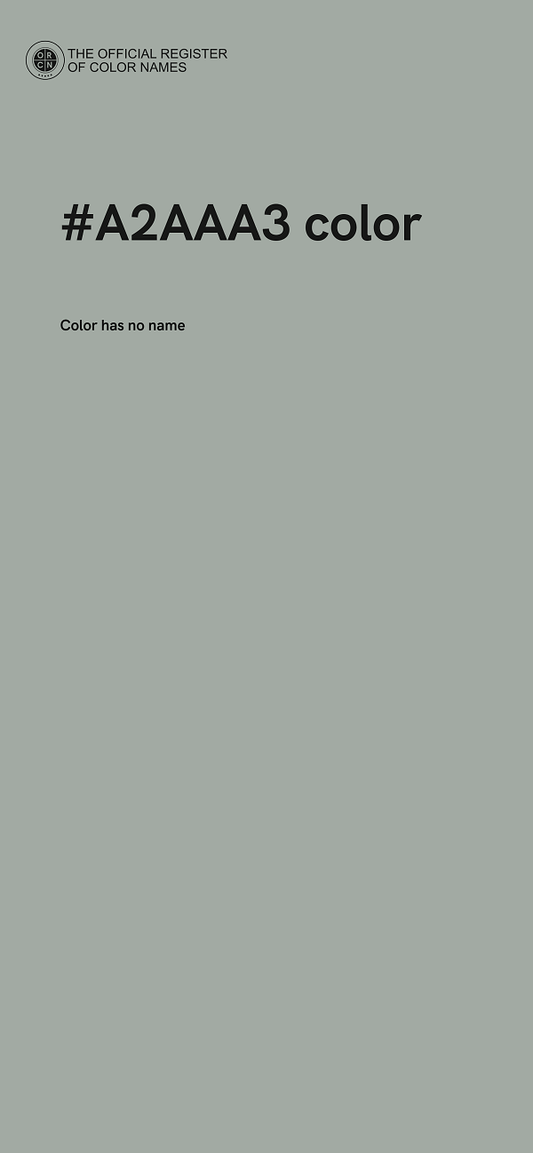 #A2AAA3 color image