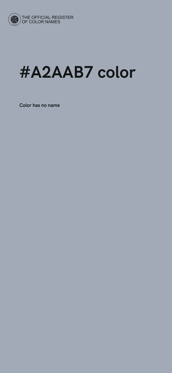 #A2AAB7 color image