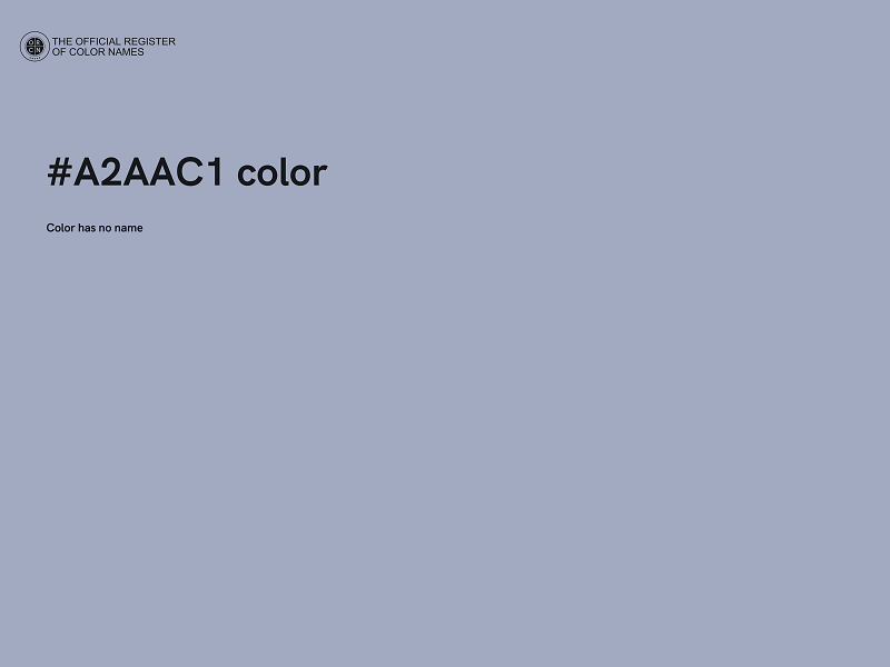 #A2AAC1 color image