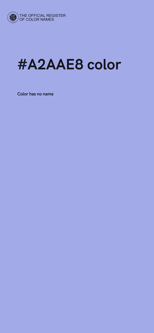 #A2AAE8 color image