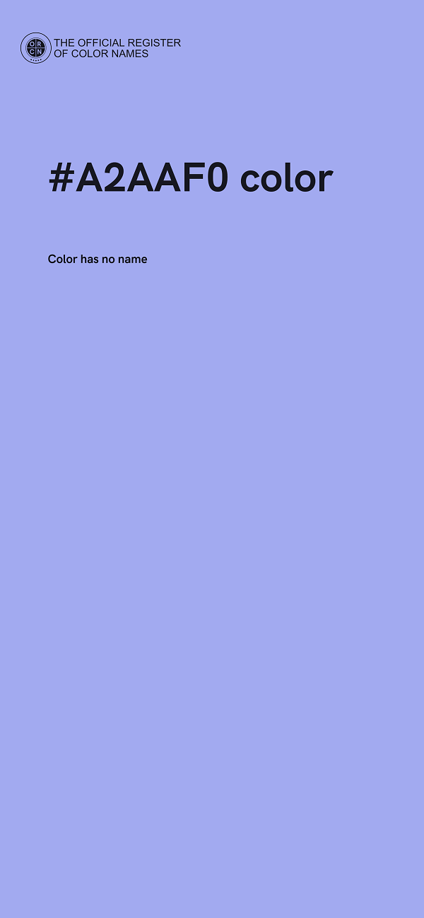 #A2AAF0 color image