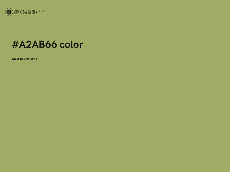 #A2AB66 color image