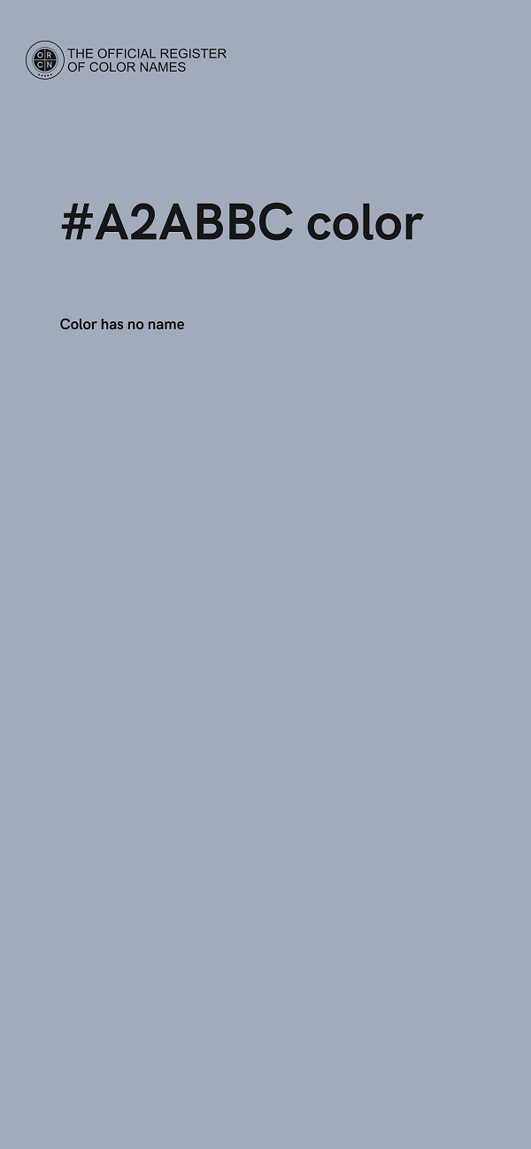 #A2ABBC color image