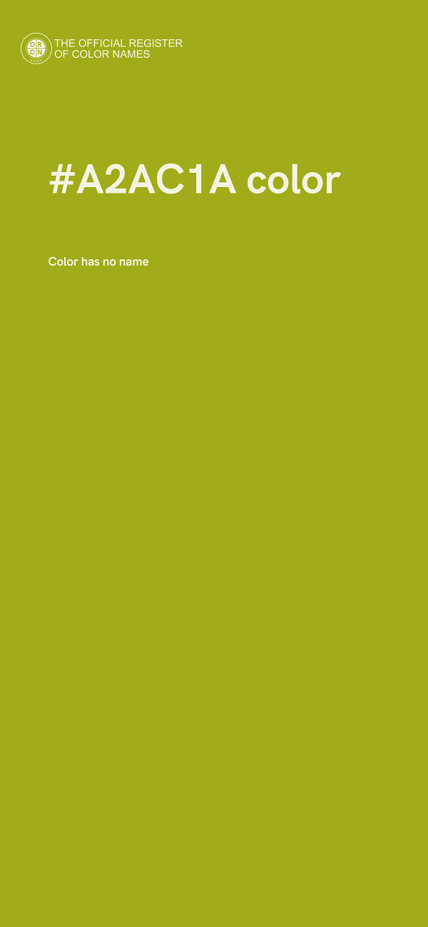 #A2AC1A color image