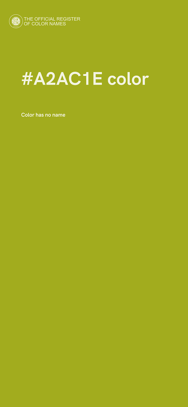 #A2AC1E color image