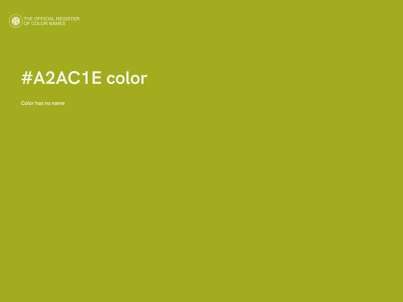 #A2AC1E color image