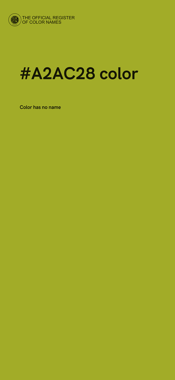 #A2AC28 color image