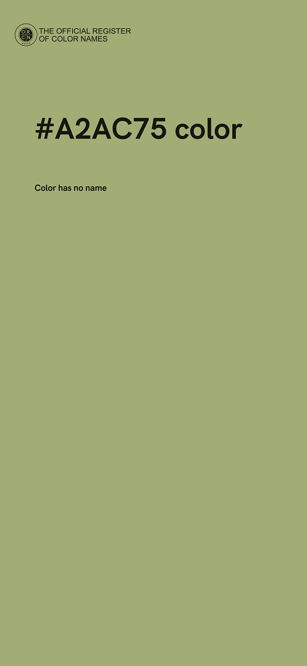 #A2AC75 color image