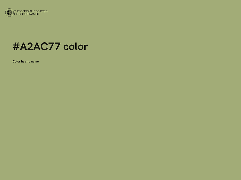 #A2AC77 color image