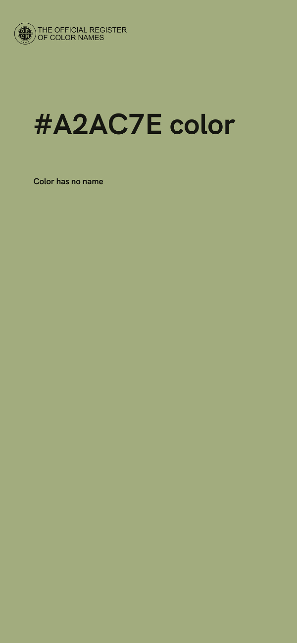#A2AC7E color image