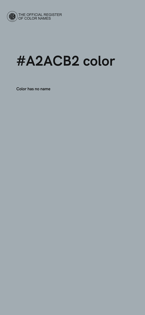 #A2ACB2 color image