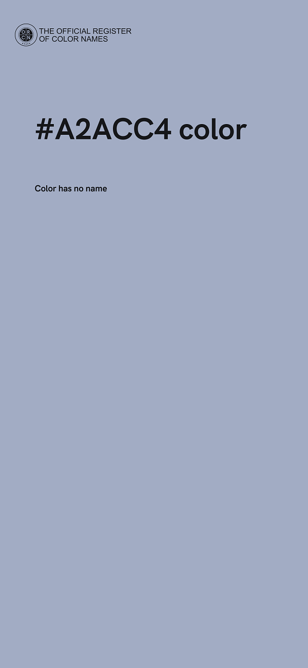 #A2ACC4 color image