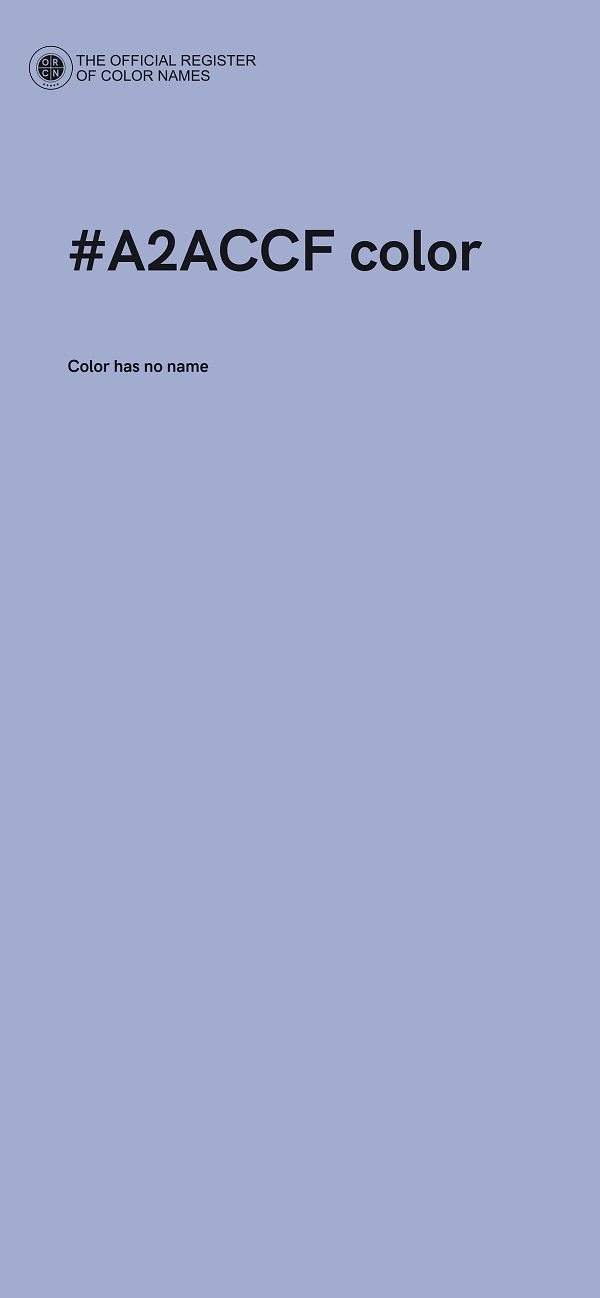 #A2ACCF color image