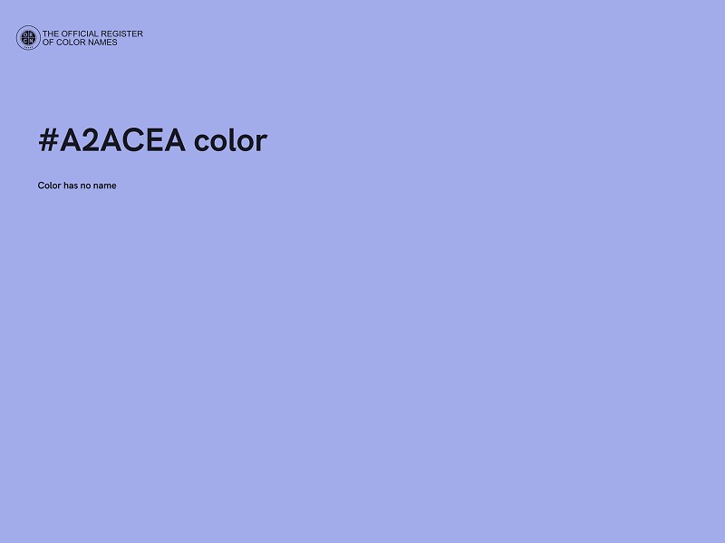 #A2ACEA color image