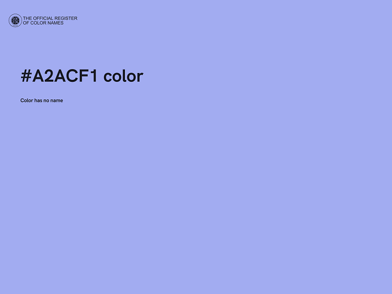 #A2ACF1 color image
