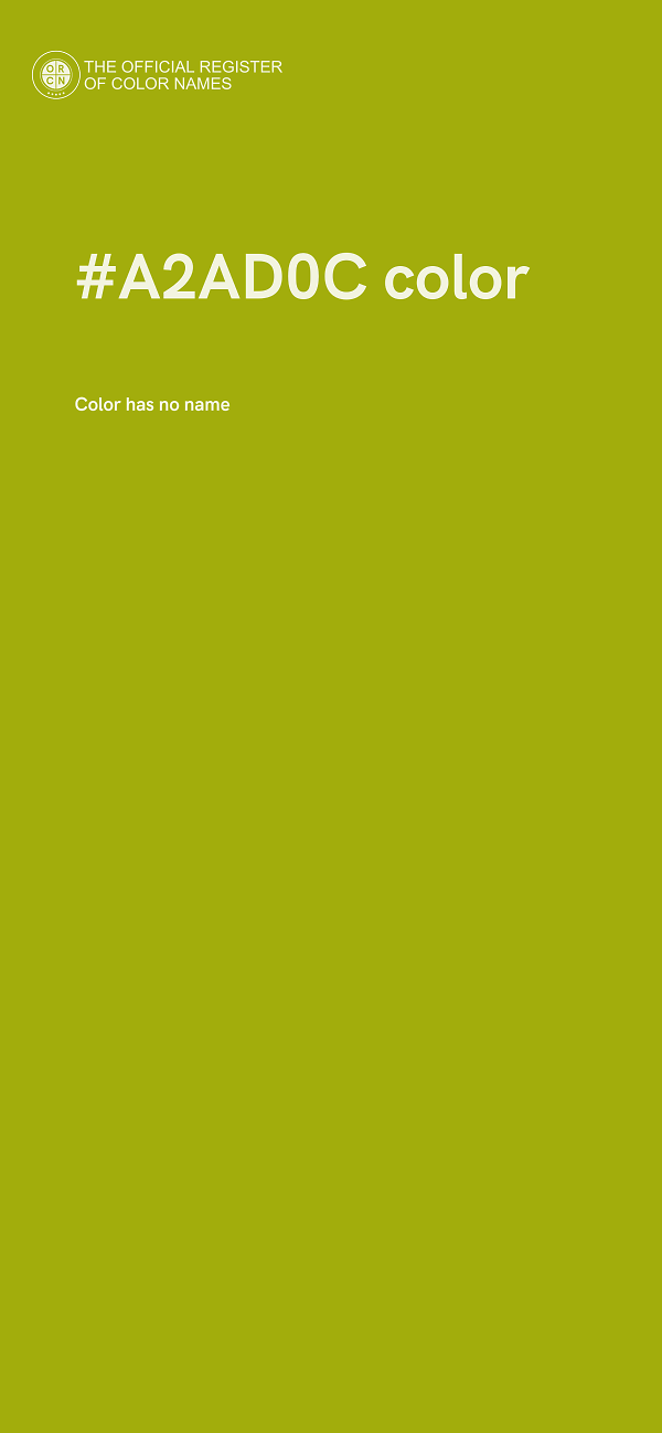 #A2AD0C color image