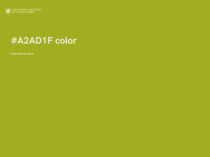 #A2AD1F color image