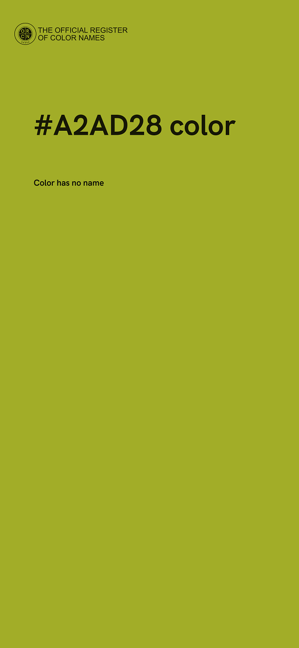 #A2AD28 color image