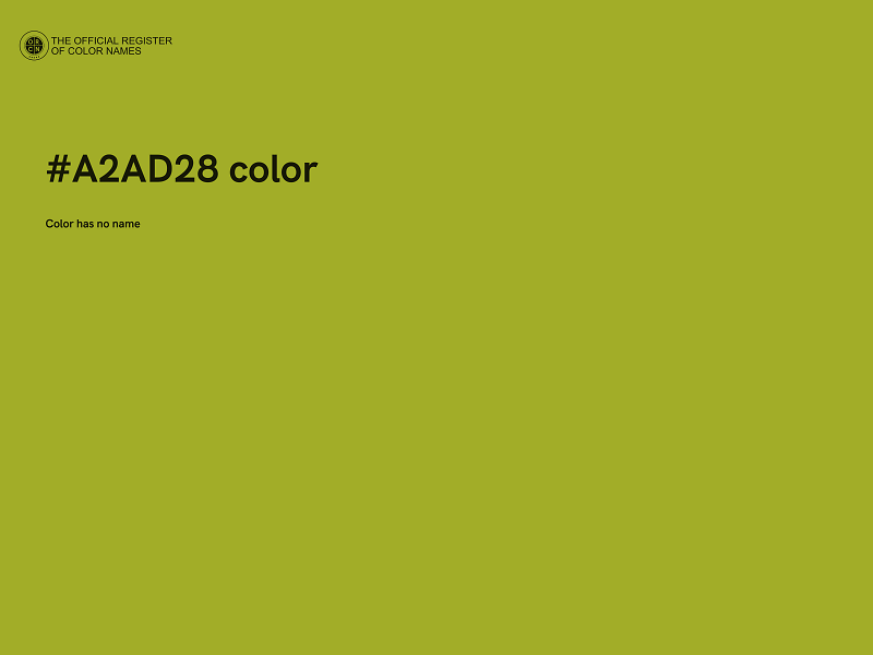 #A2AD28 color image