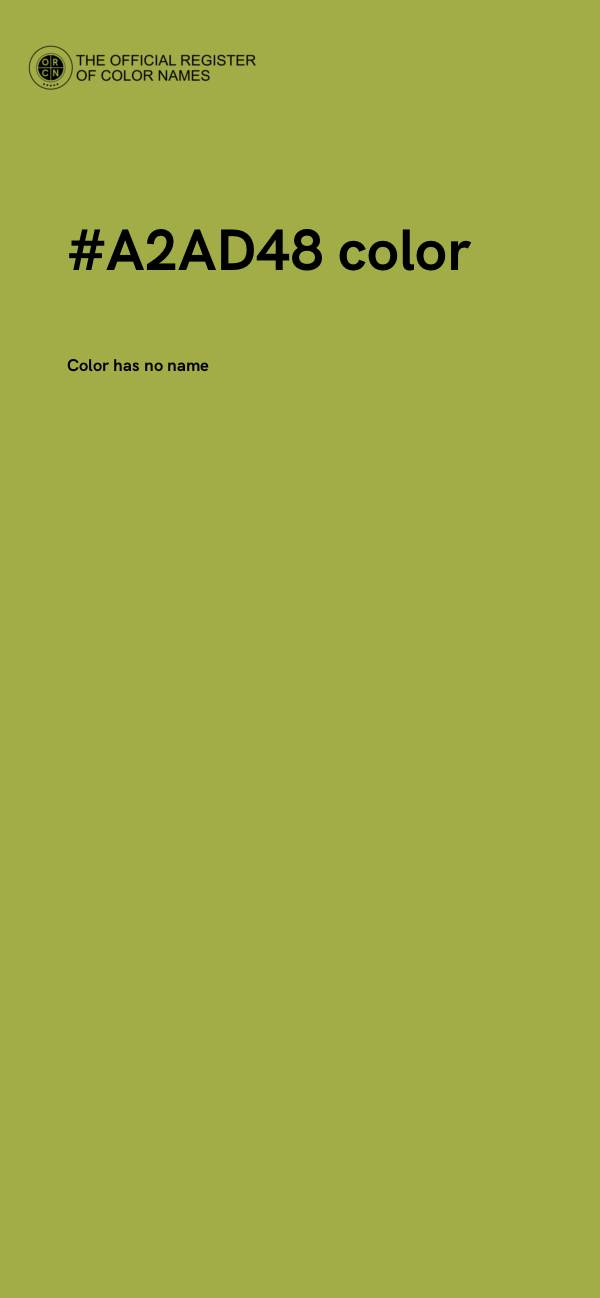 #A2AD48 color image