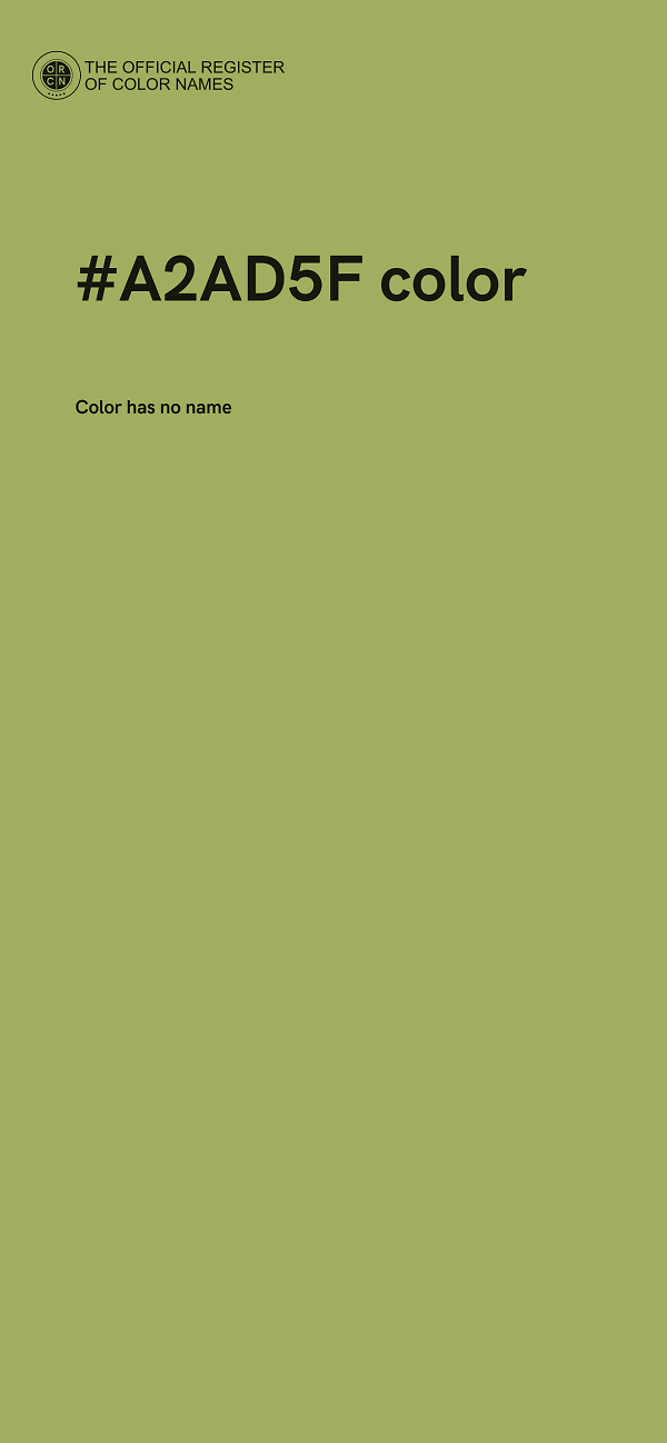 #A2AD5F color image