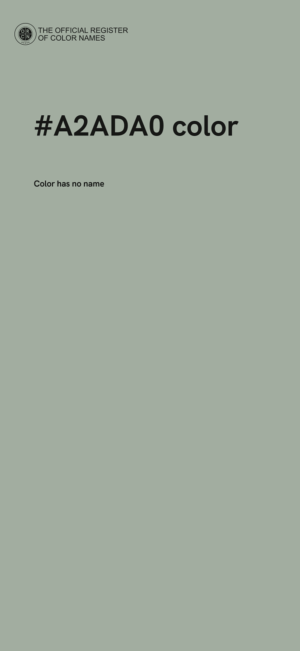 #A2ADA0 color image