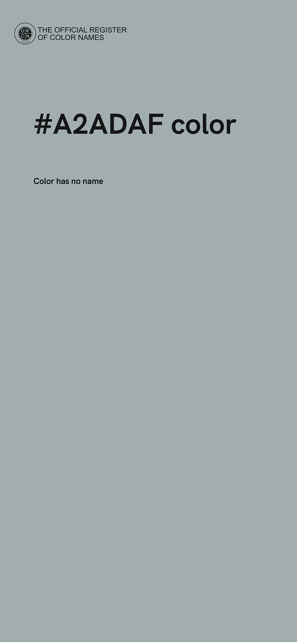 #A2ADAF color image