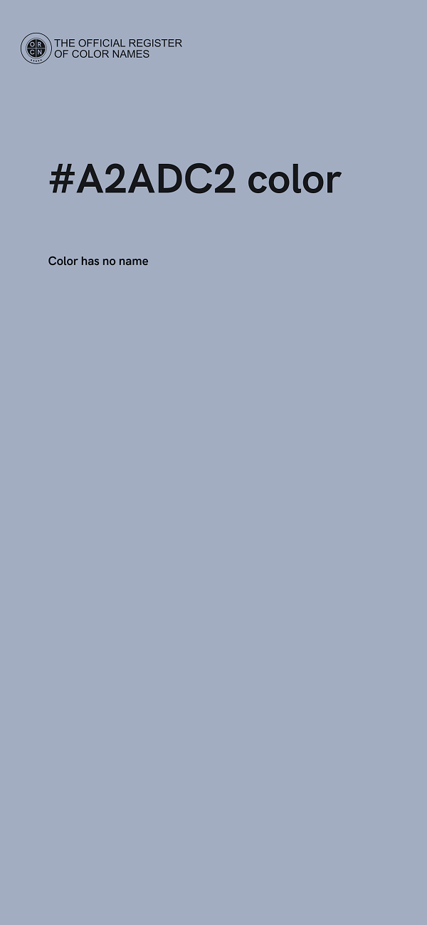 #A2ADC2 color image