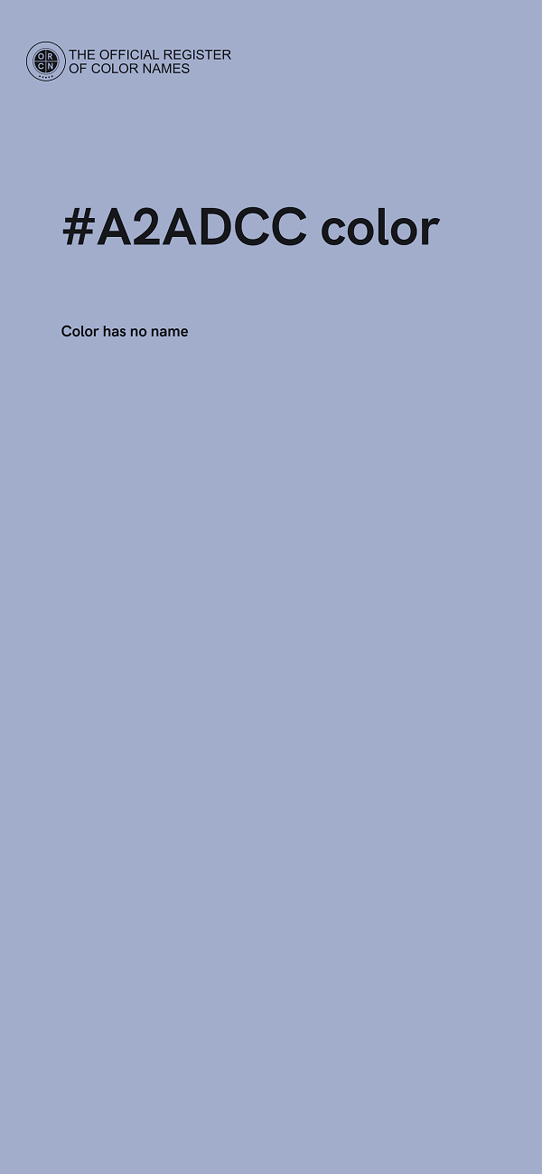 #A2ADCC color image