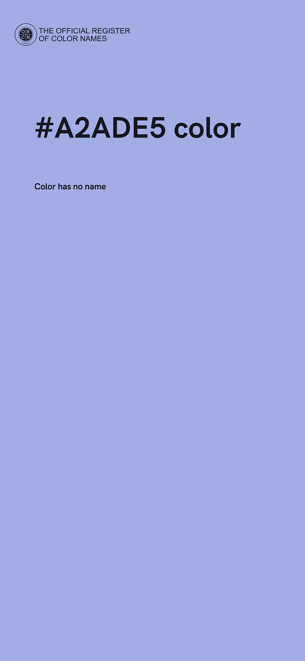 #A2ADE5 color image