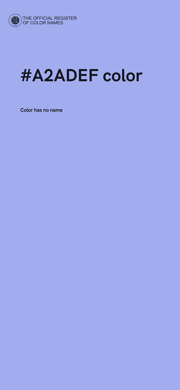 #A2ADEF color image