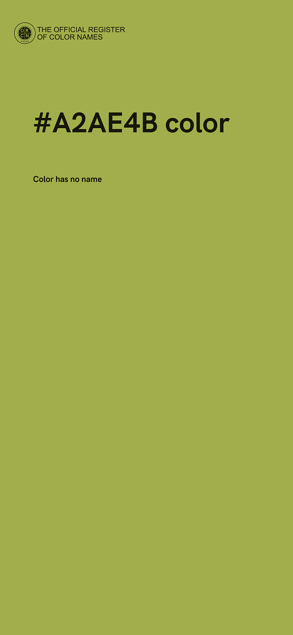 #A2AE4B color image