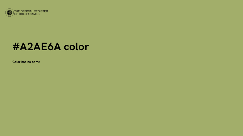 #A2AE6A color image